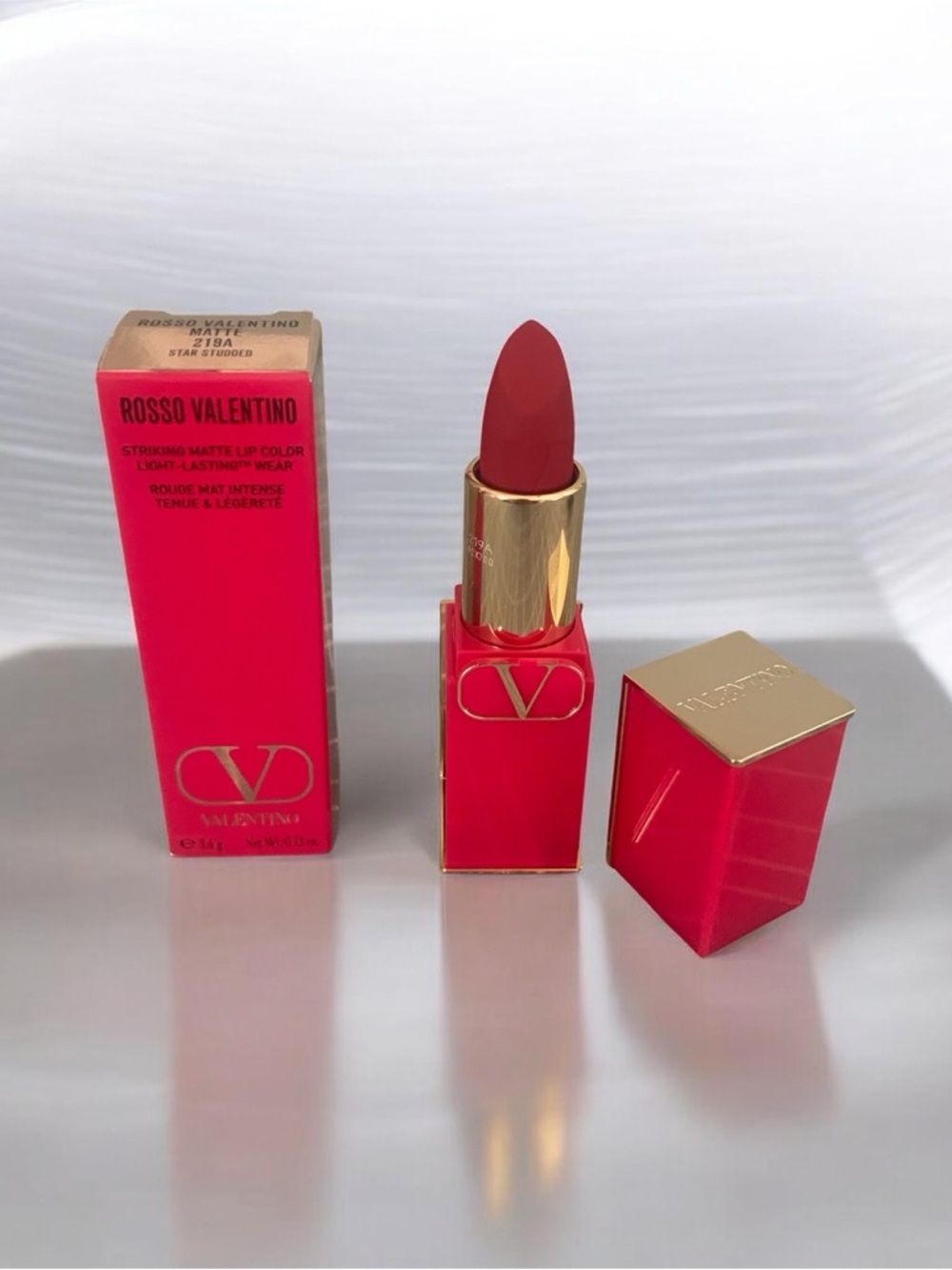 Valentino Rosso Valentino Matte Lipstick - full size shade 219A new with box